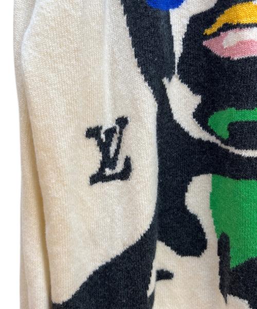 LOUIS VUITTON（ルイ ヴィトン）LOUIS VUITTON (ルイ ヴィトン) 厚手ニット アイボリー サイズ:Lの古着・服飾アイテム