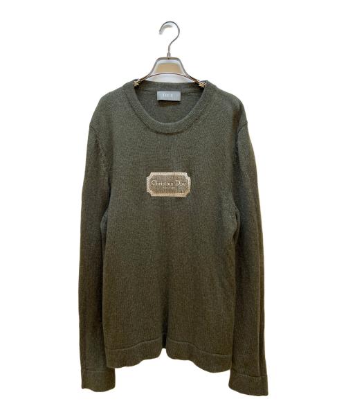 Dior（ディオール）Dior (ディオール) 厚手ニット グリーン サイズ:Lの古着・服飾アイテム
