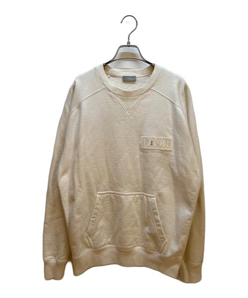 Dior（ディオール）Dior (ディオール) sacai (サカイ) スウェット ホワイト サイズ:Mの古着・服飾アイテム