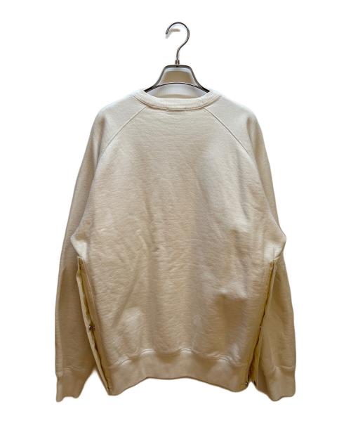 Dior（ディオール）Dior (ディオール) sacai (サカイ) スウェット ホワイト サイズ:Mの古着・服飾アイテム