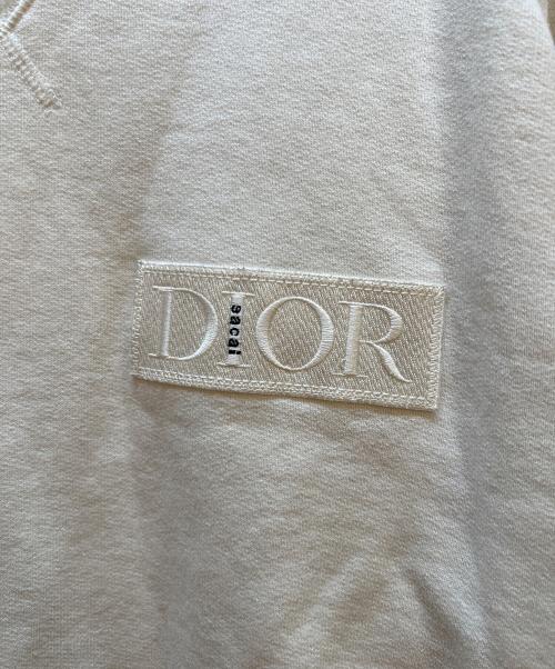 Dior（ディオール）Dior (ディオール) sacai (サカイ) スウェット ホワイト サイズ:Mの古着・服飾アイテム