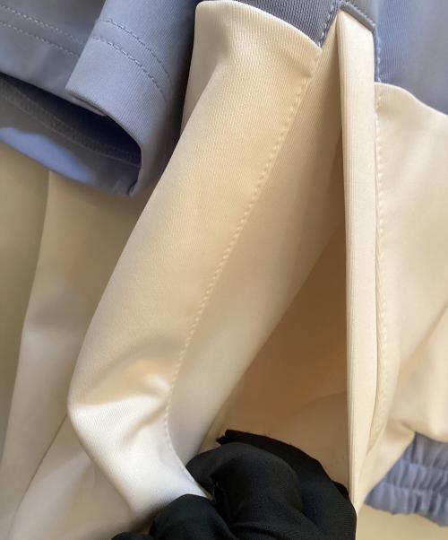 REFLEM（レフレム）REFLEM (レフレム) ジップパーカー ホワイト×スカイブルー サイズ:FREEの古着・服飾アイテム