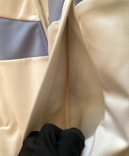 REFLEM（レフレム）REFLEM (レフレム) ジップパーカー ホワイト×スカイブルー サイズ:FREEの古着・服飾アイテム