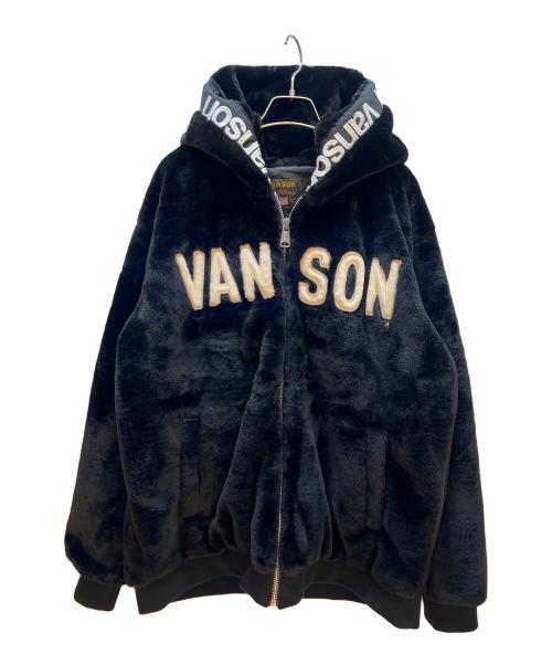 VANSON（バンソン）VANSON (バンソン) ボアジャケット ブラック サイズ:XXLの古着・服飾アイテム