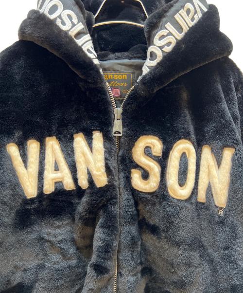 VANSON（バンソン）VANSON (バンソン) ボアジャケット ブラック サイズ:XXLの古着・服飾アイテム
