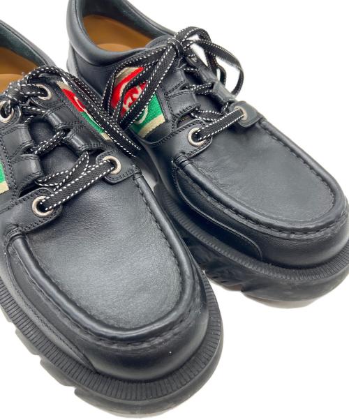 GUCCI（グッチ）GUCCI (グッチ) レザーシューズ ブラック サイズ:6の古着・服飾アイテム