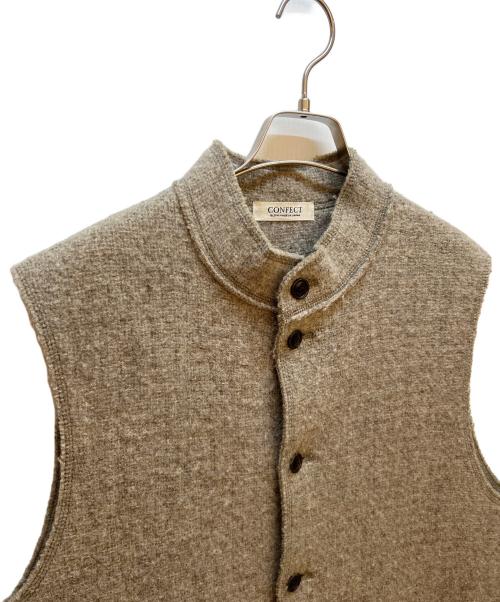 confect（コンフェクト）confect (コンフェクト) ウールベスト ベージュ サイズ:3の古着・服飾アイテム