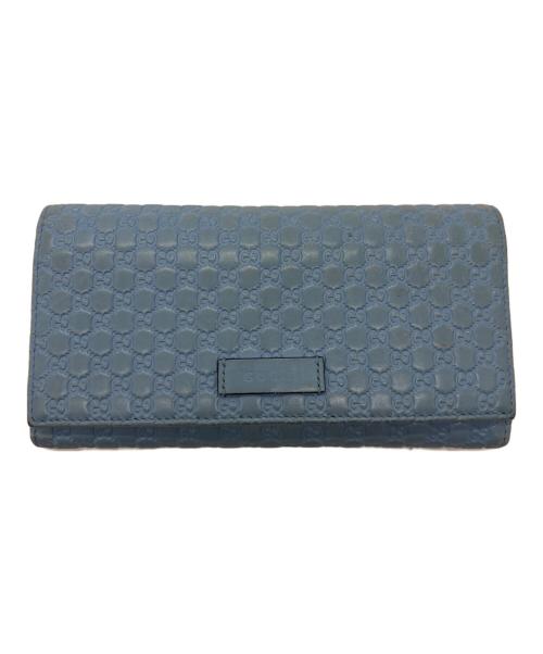 GUCCI（グッチ）GUCCI (グッチ) 長財布 スカイブルーの古着・服飾アイテム