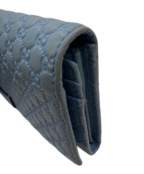 GUCCI（グッチ）GUCCI (グッチ) 長財布 スカイブルーの古着・服飾アイテム