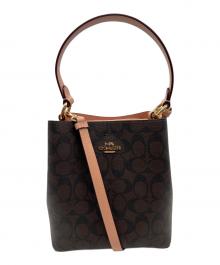 COACH（コーチ）の古着「2WAYショルダーバッグ」｜ブラウン×ピンク