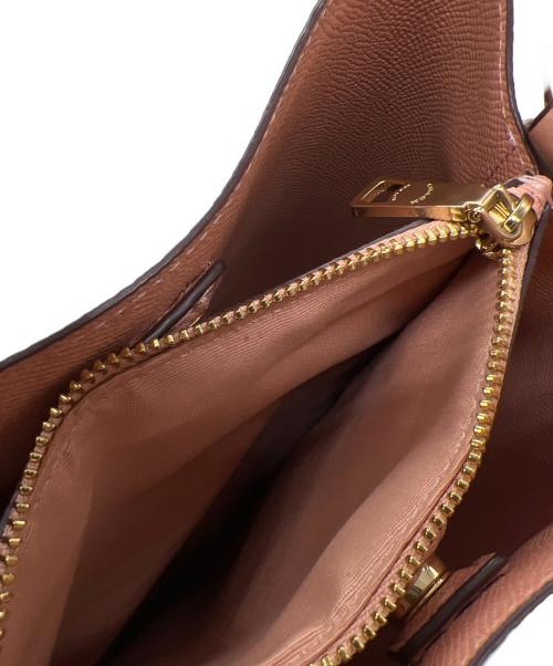 COACH（コーチ）COACH (コーチ) 2WAYショルダーバッグ ブラウン×ピンクの古着・服飾アイテム