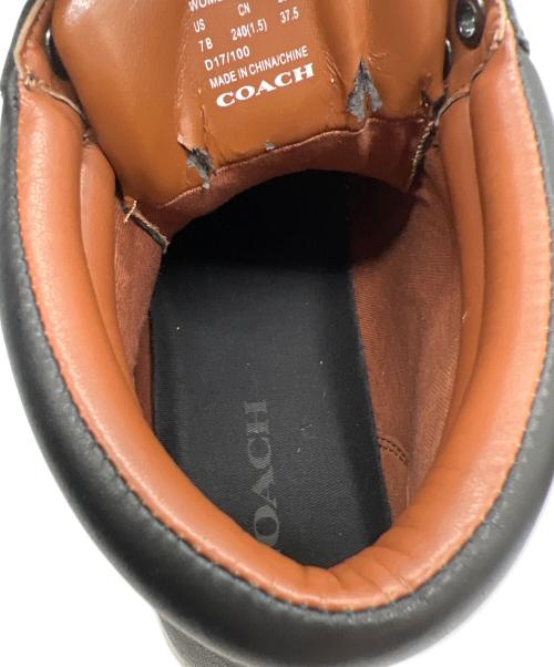 COACH（コーチ）COACH (コーチ) ハイカットスニーカー ブラック サイズ: 24cmの古着・服飾アイテム