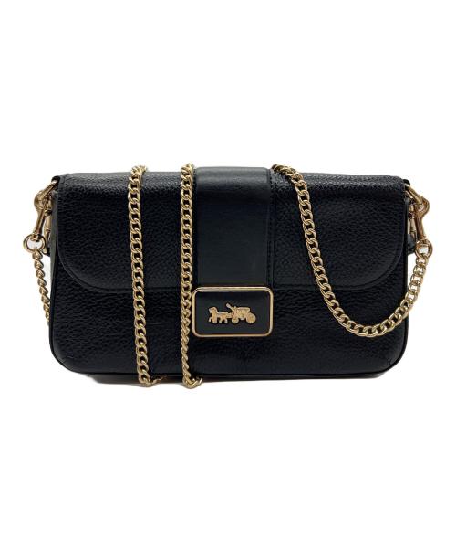 COACH（コーチ）COACH (コーチ) チェーンショルダーバッグ ブラックの古着・服飾アイテム