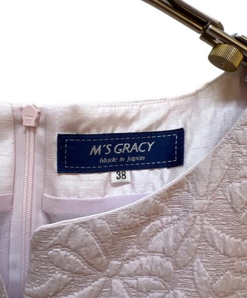 M'S GRACY（エムズグレイシー）M'S GRACY (エムズグレイシー) ノースリーブワンピース ライトピンク サイズ:38の古着・服飾アイテム