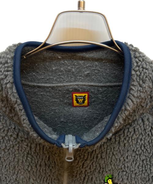 HUMAN MADE（ヒューマンメイド）HUMAN MADE (ヒューマンメイド) フリースボアジャケット グレー サイズ:Mの古着・服飾アイテム