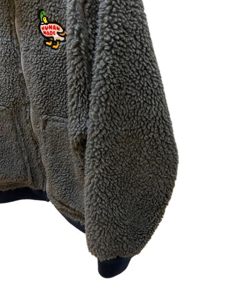 HUMAN MADE（ヒューマンメイド）HUMAN MADE (ヒューマンメイド) フリースボアジャケット グレー サイズ:Mの古着・服飾アイテム