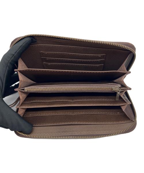 WACHIFIELD（ワチフィールド）WACHIFIELD (ワチフィールド) ラウンドファスナー財布 ブラウンの古着・服飾アイテム