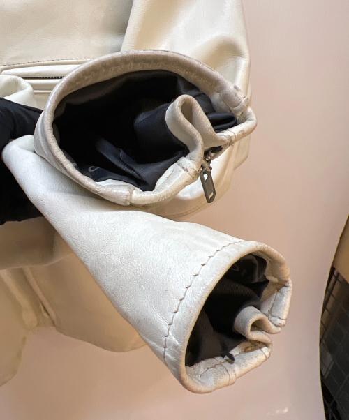 Schott（ショット）Schott (ショット) レザージャケット ホワイト サイズ:40の古着・服飾アイテム