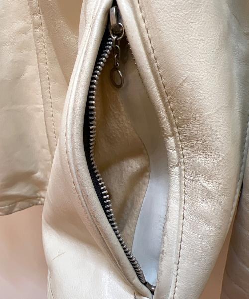 Schott（ショット）Schott (ショット) レザージャケット ホワイト サイズ:40の古着・服飾アイテム