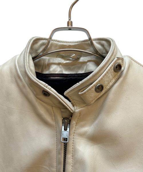 Schott（ショット）Schott (ショット) レザージャケット ホワイト サイズ:40の古着・服飾アイテム