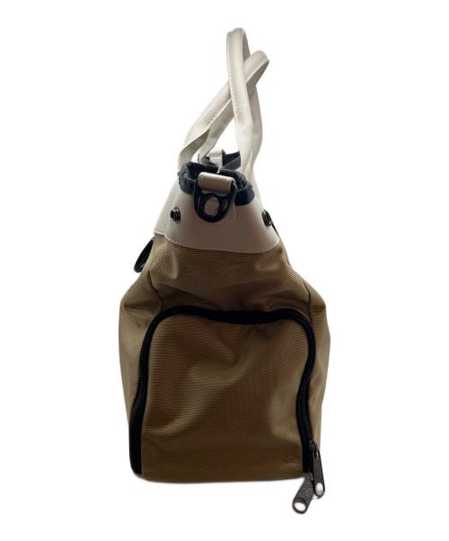 JONES（ジョーンズ）JONES (ジョーンズ) BEAMS GOLF (ビームスゴルフ) ボストンバッグ ベージュ×ホワイトの古着・服飾アイテム