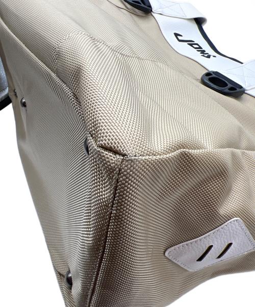 JONES（ジョーンズ）JONES (ジョーンズ) BEAMS GOLF (ビームスゴルフ) ボストンバッグ ベージュ×ホワイトの古着・服飾アイテム