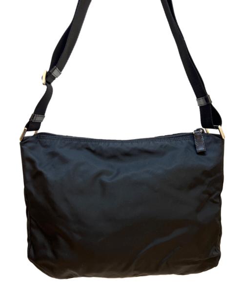 PRADA（プラダ）PRADA (プラダ) ナイロンショルダーバッグ ブラックの古着・服飾アイテム