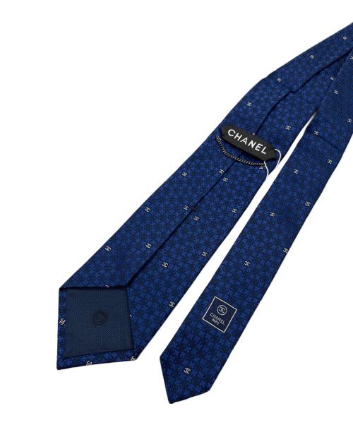 CHANEL（シャネル）CHANEL (シャネル) ネクタイ ネイビー サイズ:140cmの古着・服飾アイテム