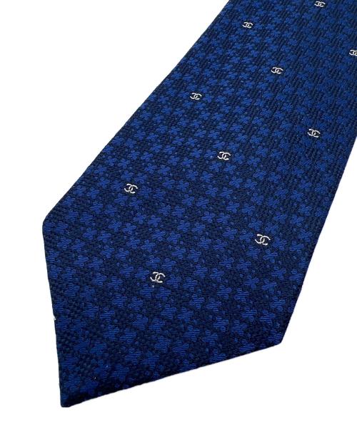 CHANEL（シャネル）CHANEL (シャネル) ネクタイ ネイビー サイズ:140cmの古着・服飾アイテム