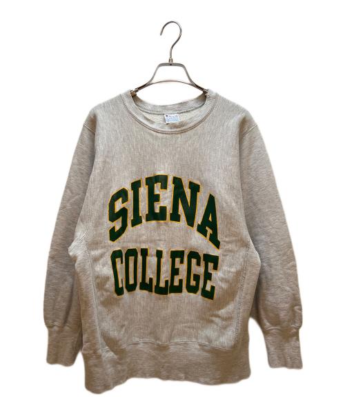 Champion（チャンピオン）Champion (チャンピオン) スウェット グレー×グリーン サイズ:Mの古着・服飾アイテム