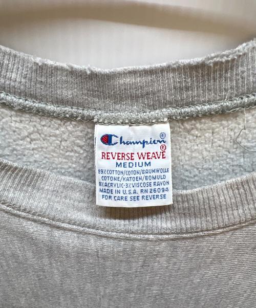 Champion（チャンピオン）Champion (チャンピオン) スウェット グレー×グリーン サイズ:Mの古着・服飾アイテム