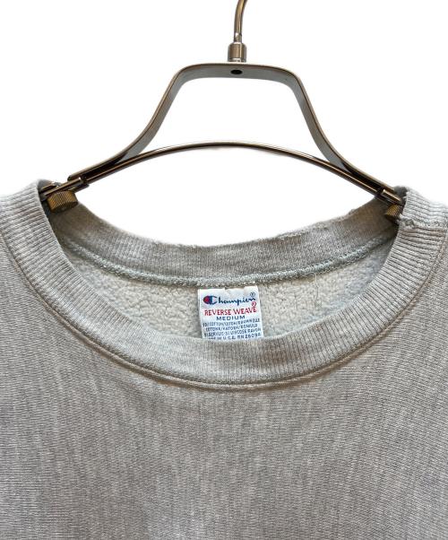 Champion（チャンピオン）Champion (チャンピオン) スウェット グレー×グリーン サイズ:Mの古着・服飾アイテム