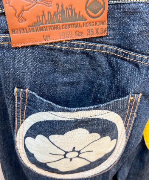 YAMANE（ヤマネ）YAMANE (ヤマネ) 852デニムパンツ ネイビー サイズ:W35の古着・服飾アイテム
