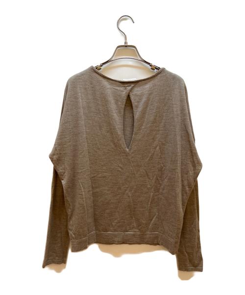 BRUNELLO CUCINELLI（ブルネロクチネリ）BRUNELLO CUCINELLI (ブルネロクチネリ) 薄手ニット ベージュ サイズ:Lの古着・服飾アイテム