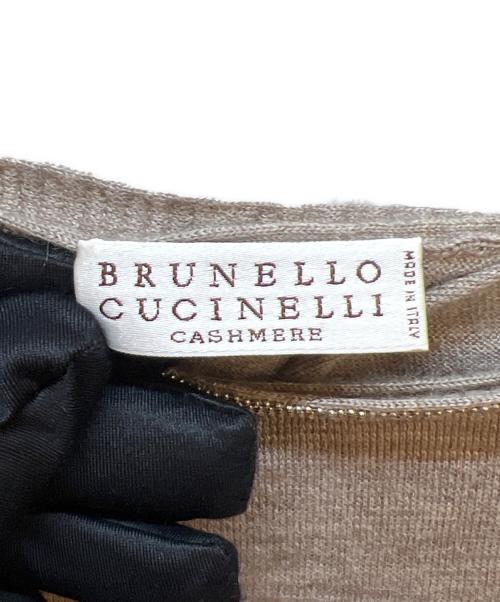 BRUNELLO CUCINELLI（ブルネロクチネリ）BRUNELLO CUCINELLI (ブルネロクチネリ) 薄手ニット ベージュ サイズ:Lの古着・服飾アイテム
