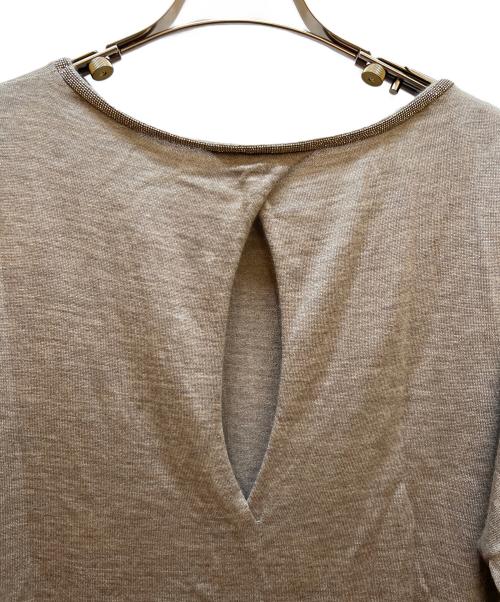 BRUNELLO CUCINELLI（ブルネロクチネリ）BRUNELLO CUCINELLI (ブルネロクチネリ) 薄手ニット ベージュ サイズ:Lの古着・服飾アイテム