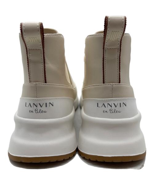 LANVIN en Bleu（ランバンオンブルー）LANVIN en Bleu (ランバンオンブルー) サイドゴアシューズ ベージュ サイズ:23 1/2の古着・服飾アイテム