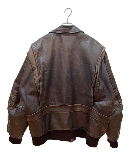 RED SKINS（レッドスキンズ）RED SKINS (レッドスキンズ) レザージャケット ネイビー サイズ:XXLの古着・服飾アイテム