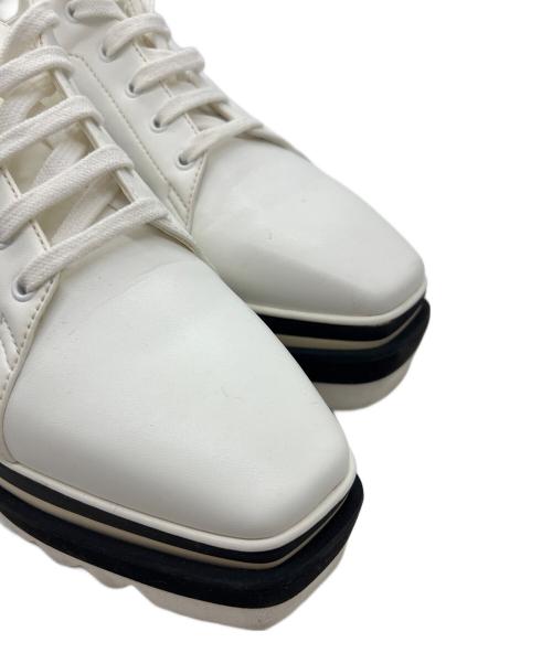 STELLA McCARTNEY（ステラマッカートニー）STELLA McCARTNEY (ステラマッカートニー) エリスプラットフォームスニーカー ホワイト サイズ:23cmの古着・服飾アイテム