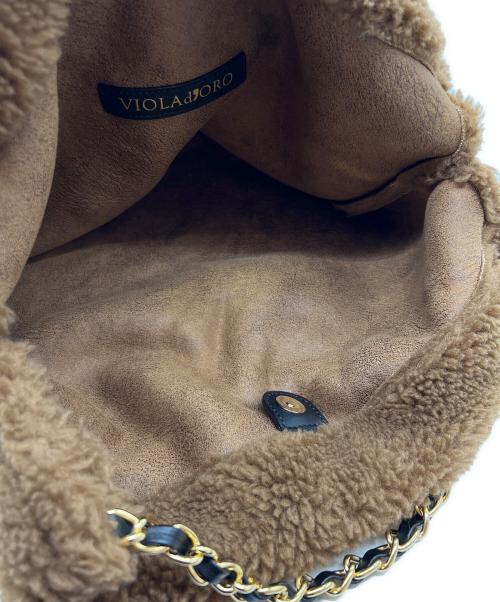 VIOLAd'ORO（ヴィオラドーロ）VIOLAd'ORO (ヴィオラドーロ) トートバッグ ブラウンの古着・服飾アイテム