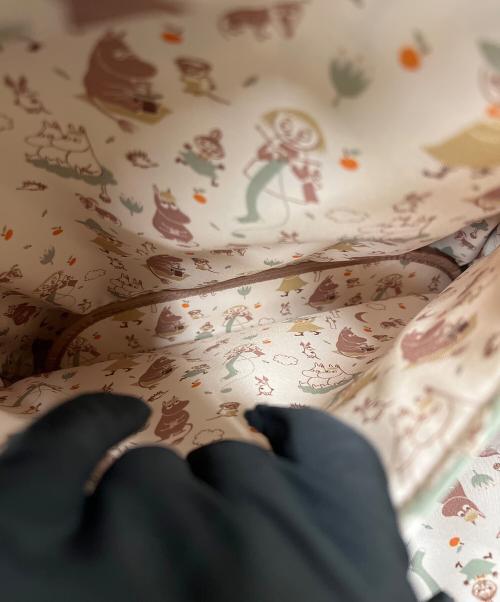 MOOMIN（ムーミン）MOOMIN (ムーミン) キャリーバッグ ブルーの古着・服飾アイテム