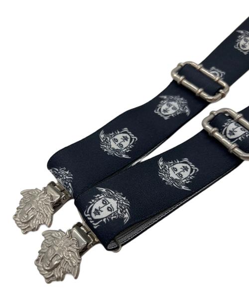 VERSACE（ヴェルサーチェ）VERSACE (ヴェルサーチェ) サスペンダー ブラックの古着・服飾アイテム