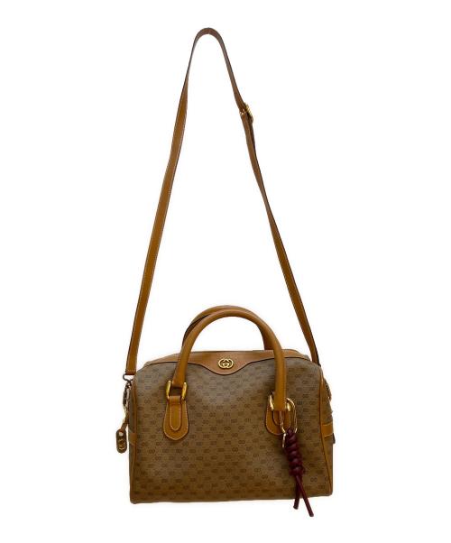 GUCCI（グッチ）GUCCI (グッチ) 2WAYバッグ ライトブラウンの古着・服飾アイテム