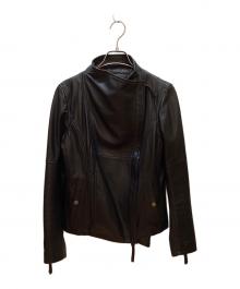 AVIREX（アヴィレックス）の古着「レザージャケット」｜ブラック