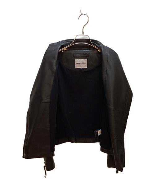 AVIREX（アヴィレックス）AVIREX (アヴィレックス) レザージャケット ブラック サイズ:Mの古着・服飾アイテム
