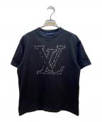 LOUIS VUITTONルイ ヴィトン）の古着「LVステッチプリントエンブロイダリーTee」｜ブラック