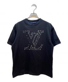 LOUIS VUITTON（ルイ ヴィトン）の古着「LVステッチプリントエンブロイダリーTee」｜ブラック