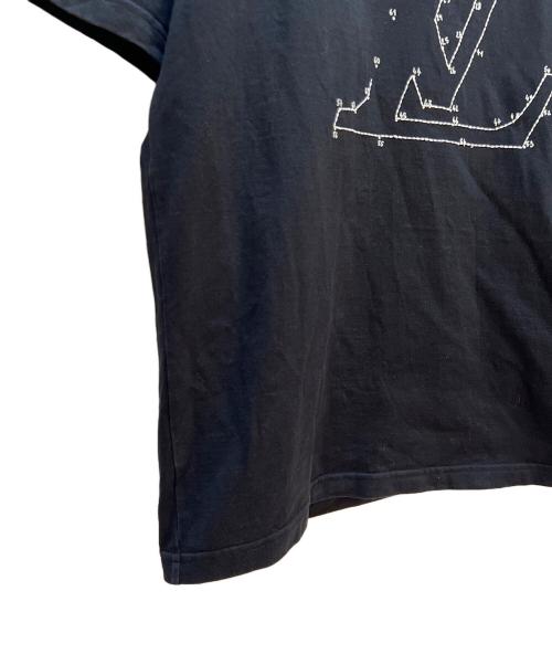 LOUIS VUITTON（ルイ ヴィトン）LOUIS VUITTON (ルイ ヴィトン) LVステッチプリントエンブロイダリーTee ブラック サイズ:Sの古着・服飾アイテム