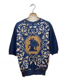 HERMES（エルメス）の古着「薄手ニット」｜ブルー