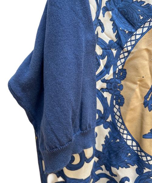 HERMES（エルメス）HERMES (エルメス) 薄手ニット ブルー サイズ:Mの古着・服飾アイテム